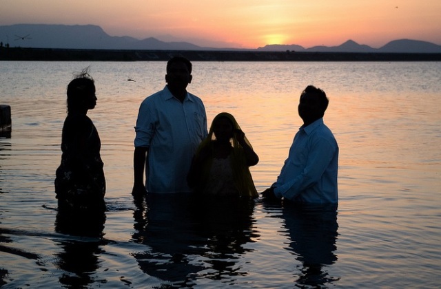 Here in India they baptize people at this amazing lake, called malavaram (not spelled right)